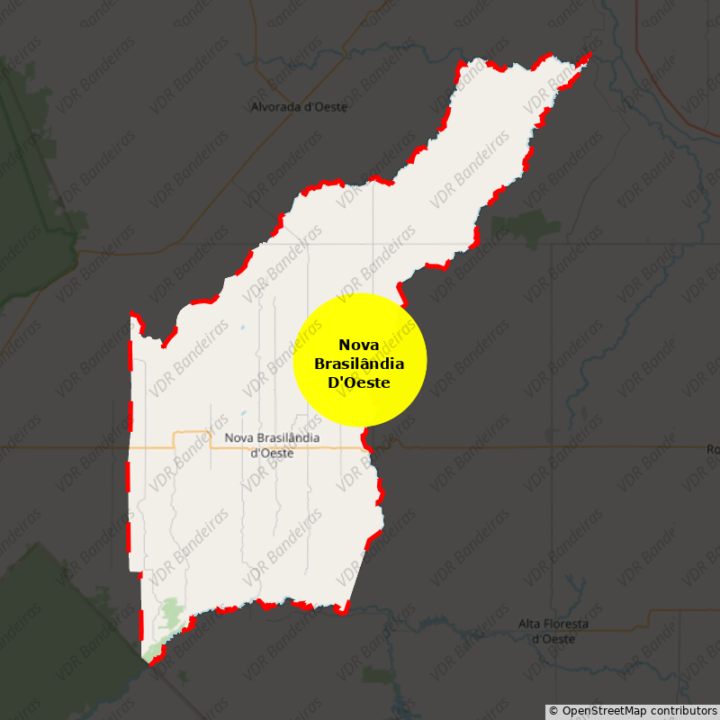 Imagem da Bandeira Nova Brasilândia D'Oeste