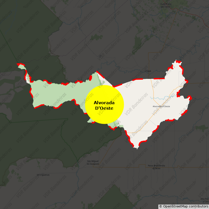 Imagem da Bandeira Alvorada D'Oeste