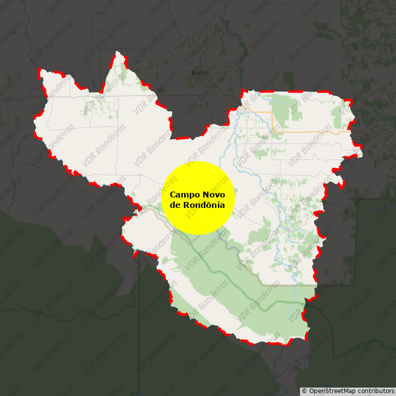 Imagem da Bandeira Campo Novo de Rondônia