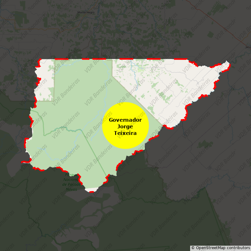 Imagem da Bandeira Governador Jorge Teixeira