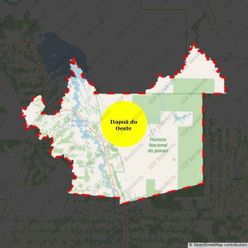 Imagem da Bandeira Itapuã do Oeste