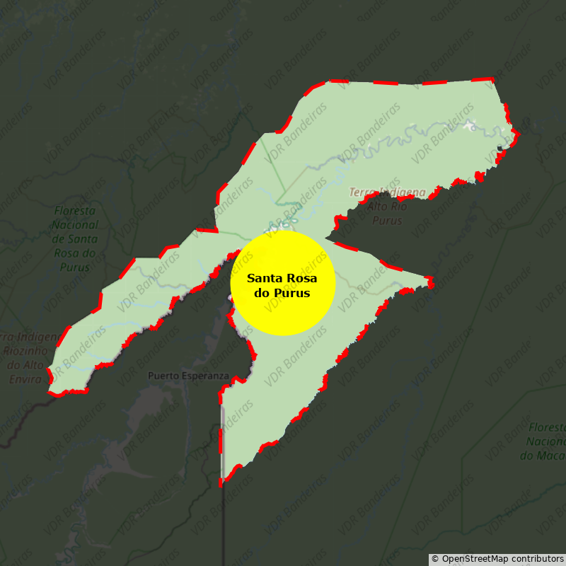 Imagem da Bandeira Santa Rosa do Purus