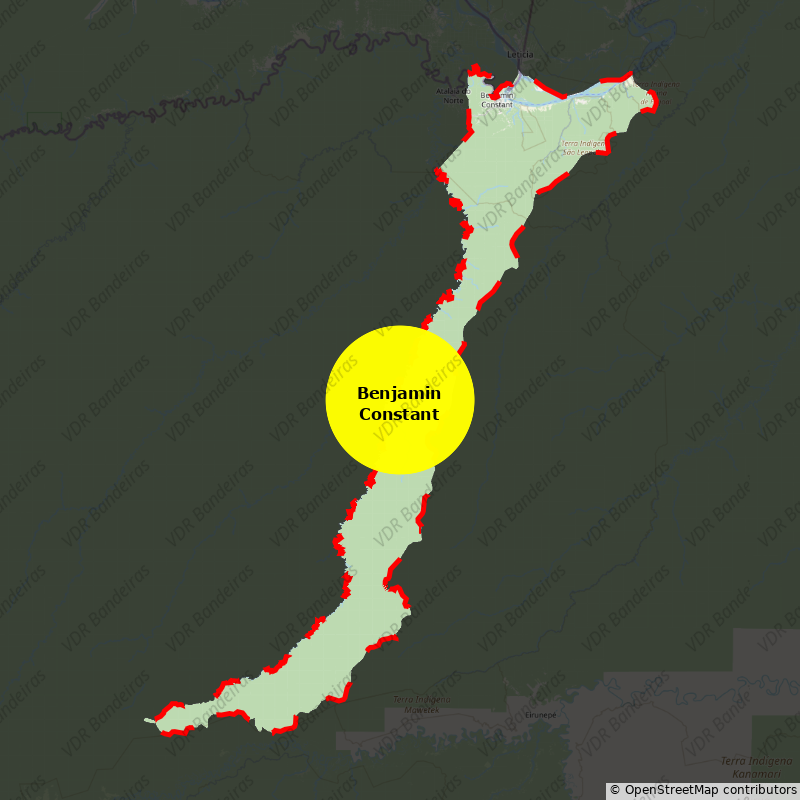 Imagem da Bandeira Benjamin Constant