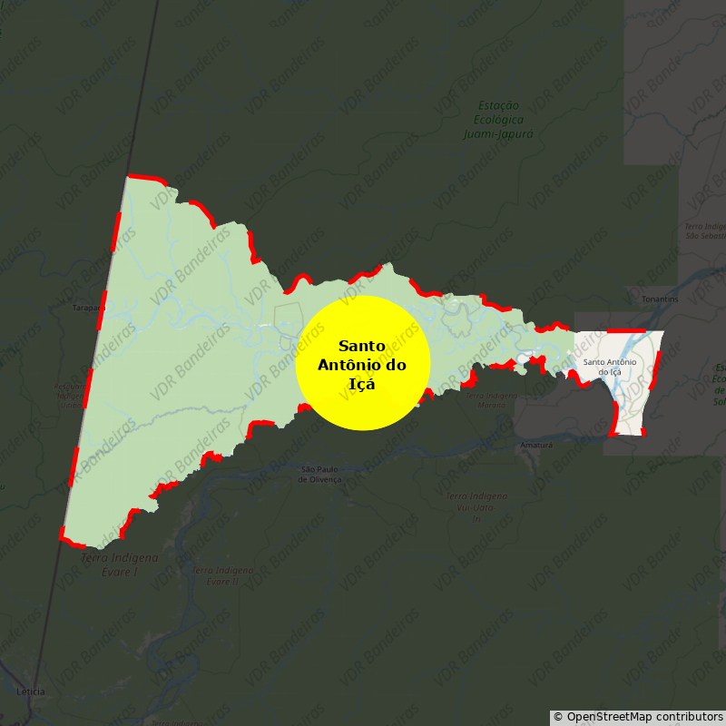 Imagem da Bandeira Santo Antônio do Içá