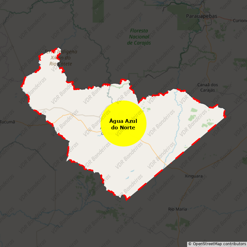 Imagem da Bandeira Água Azul do Norte