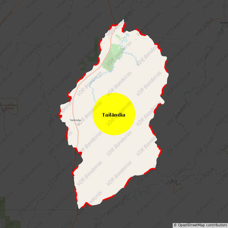 Imagem da Bandeira Tailândia