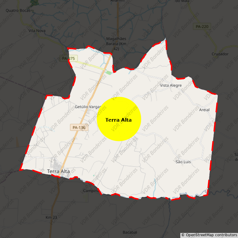 Imagem da Bandeira Terra Alta