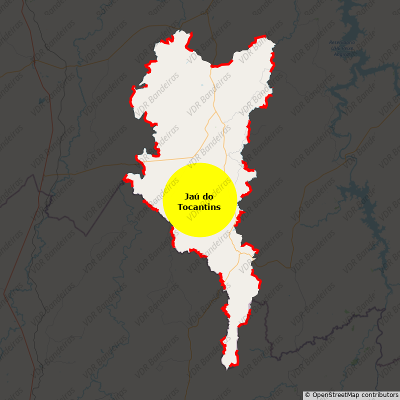 Imagem da Bandeira Jaú do Tocantins