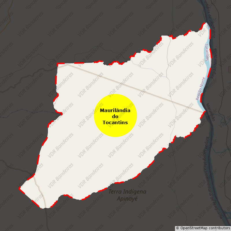 Imagem da Bandeira Maurilândia do Tocantins