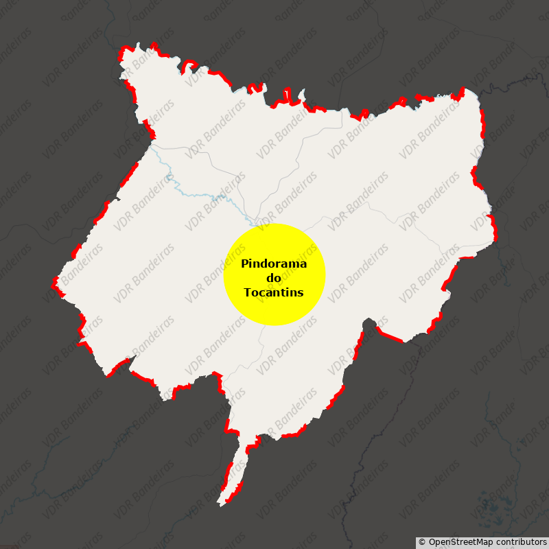 Imagem da Bandeira Pindorama do Tocantins