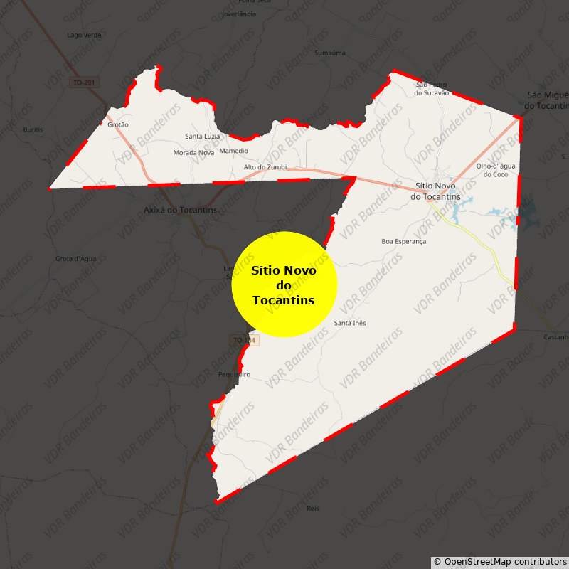 Imagem da Bandeira Sítio Novo do Tocantins