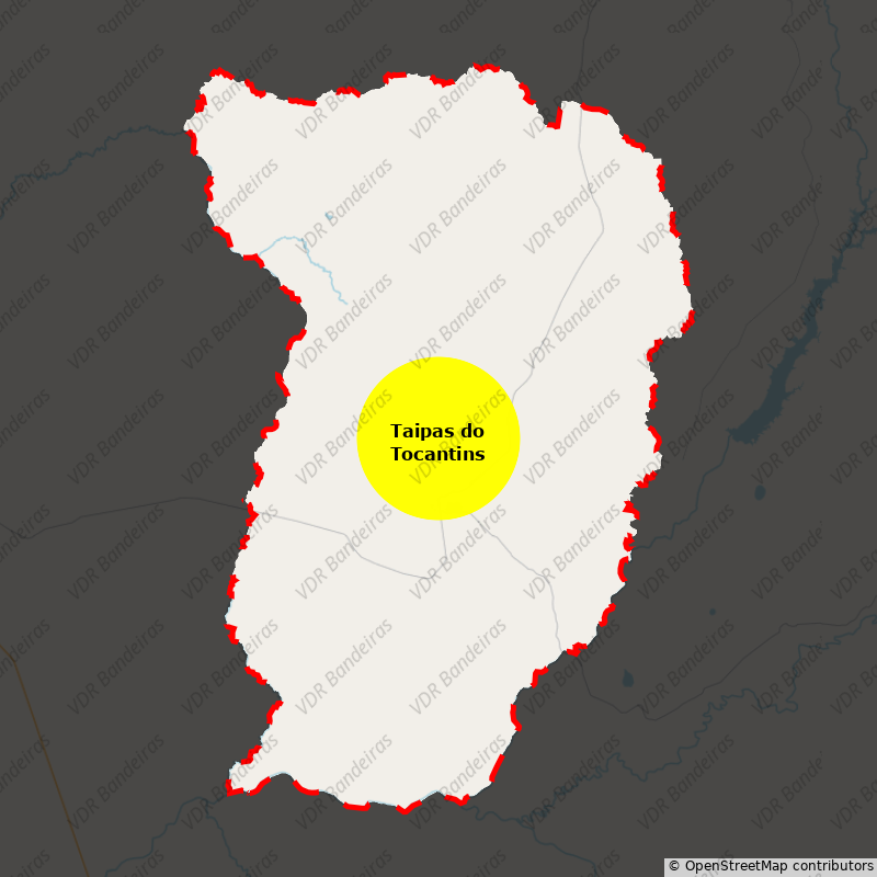 Imagem da Bandeira Taipas do Tocantins
