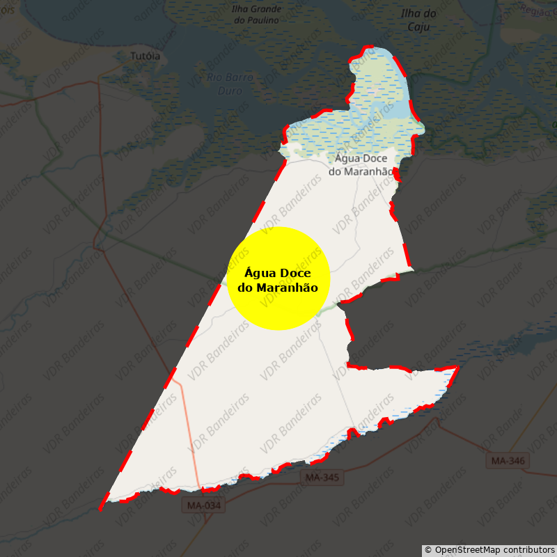 Imagem da Bandeira Água Doce do Maranhão