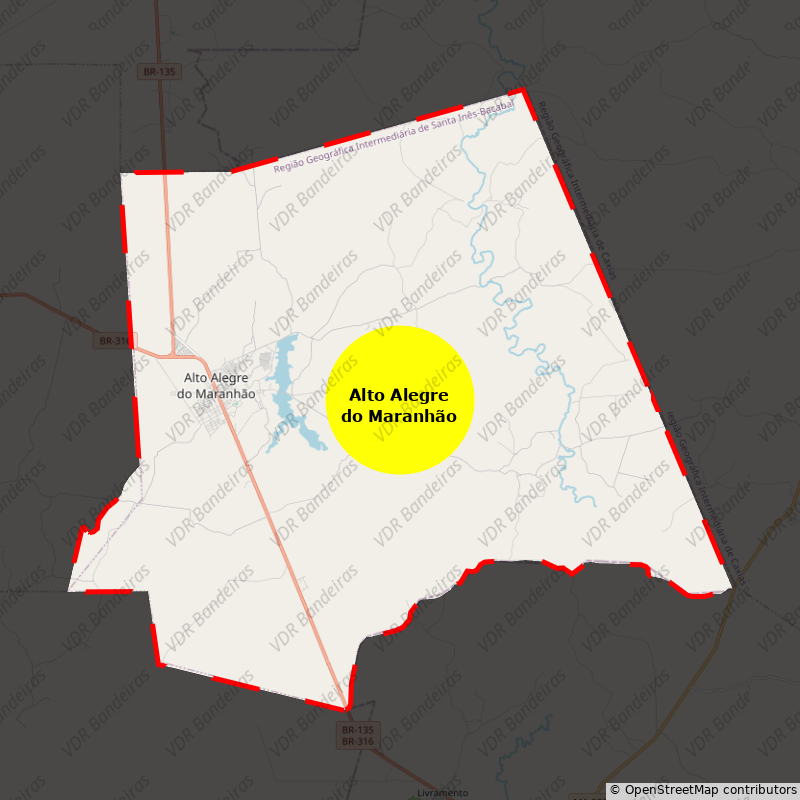 Imagem da Bandeira Alto Alegre do Maranhão