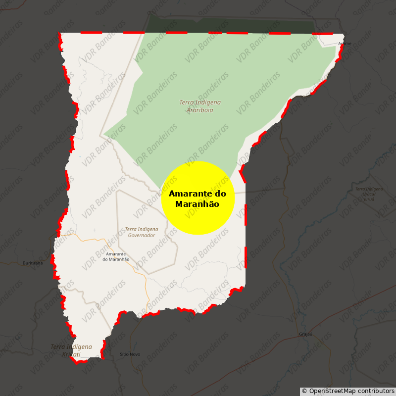 Imagem da Bandeira Amarante do Maranhão