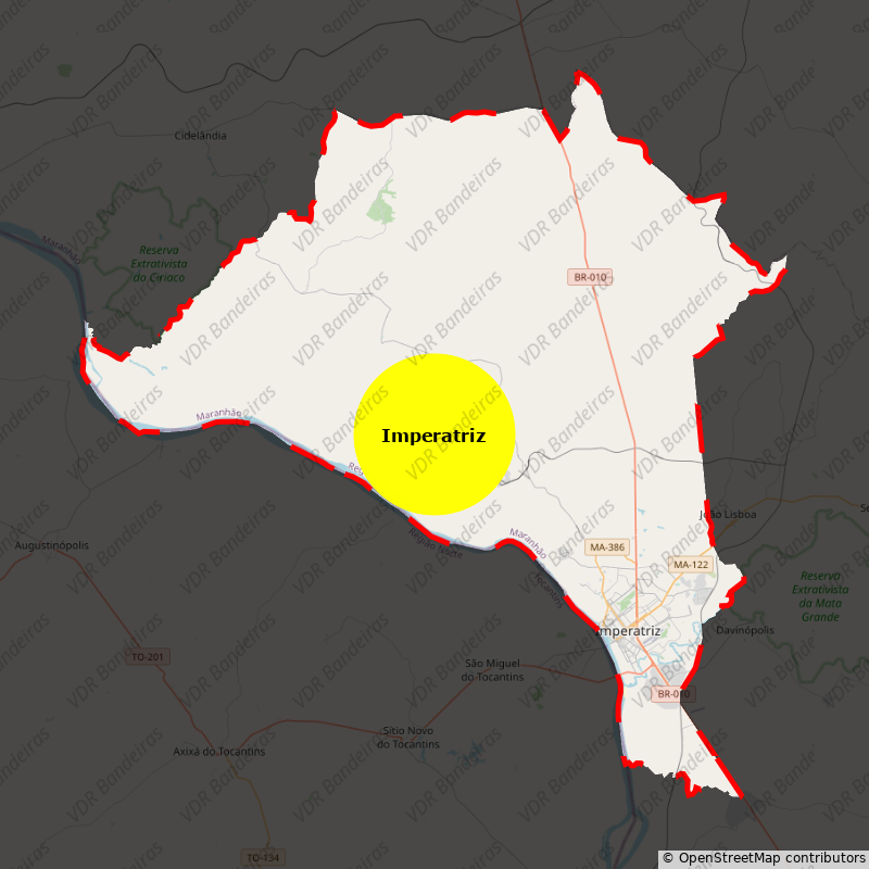 Imagem da Bandeira Imperatriz