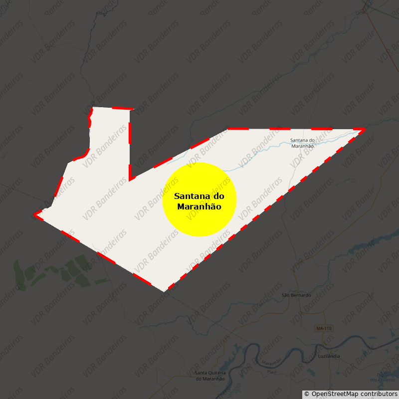 Imagem da Bandeira Santana do Maranhão