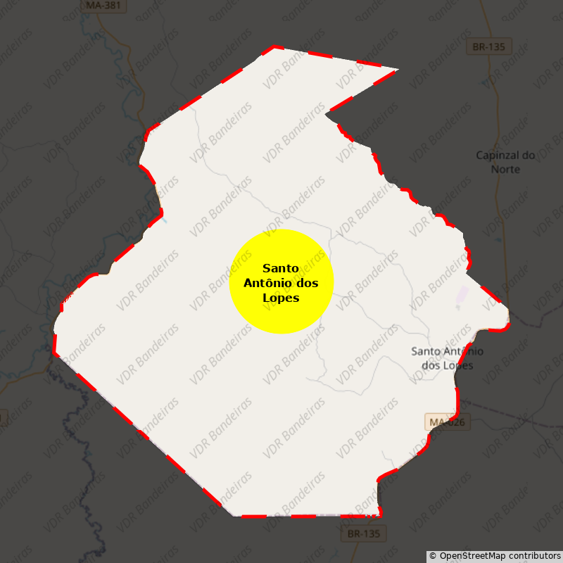 Imagem da Bandeira Santo Antônio dos Lopes