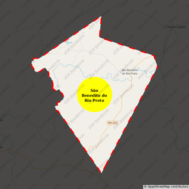 Imagem da Bandeira São Benedito do Rio Preto