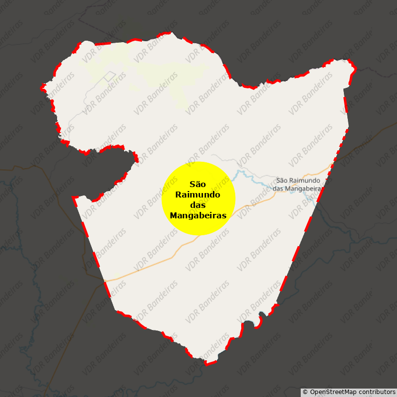 Imagem da Bandeira São Raimundo das Mangabeiras