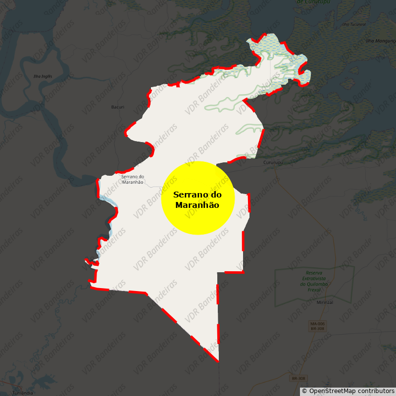 Imagem da Bandeira Serrano do Maranhão