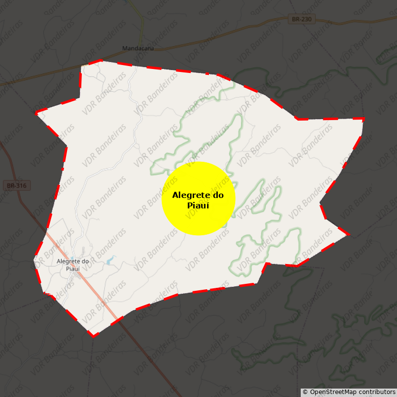 Imagem da Bandeira Alegrete do Piauí