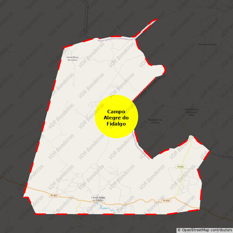 Imagem da Bandeira Campo Alegre do Fidalgo