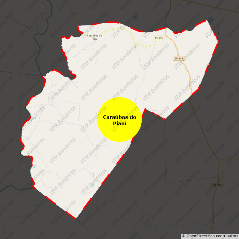 Imagem da Bandeira Caraúbas do Piauí