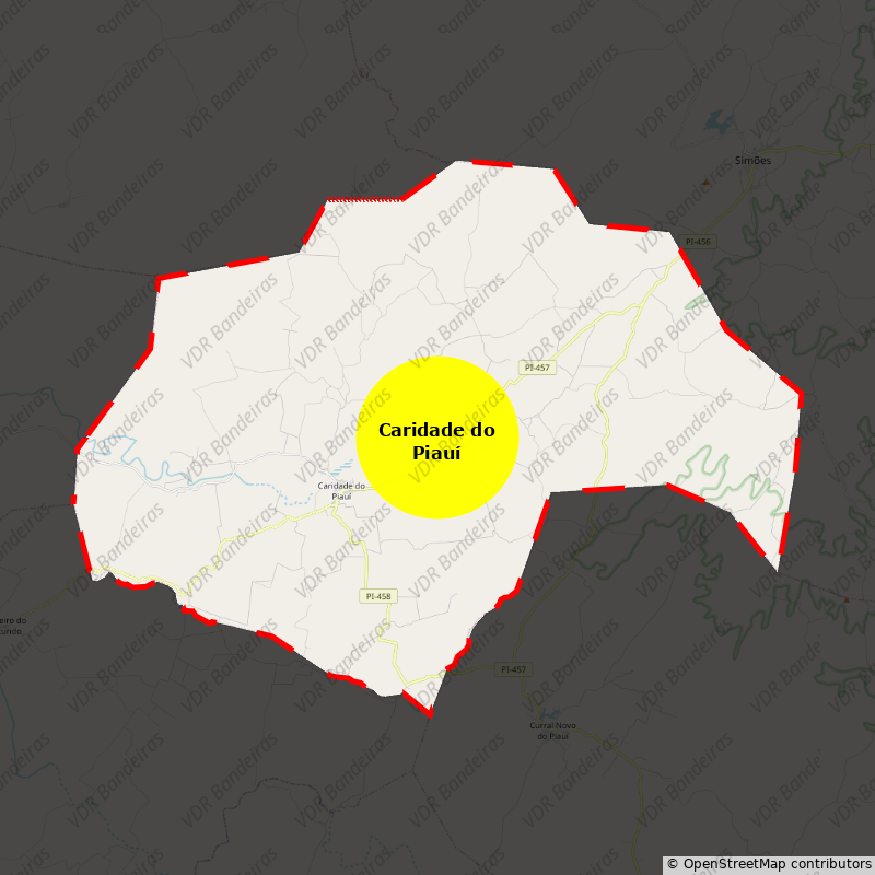 Imagem da Bandeira Caridade do Piauí