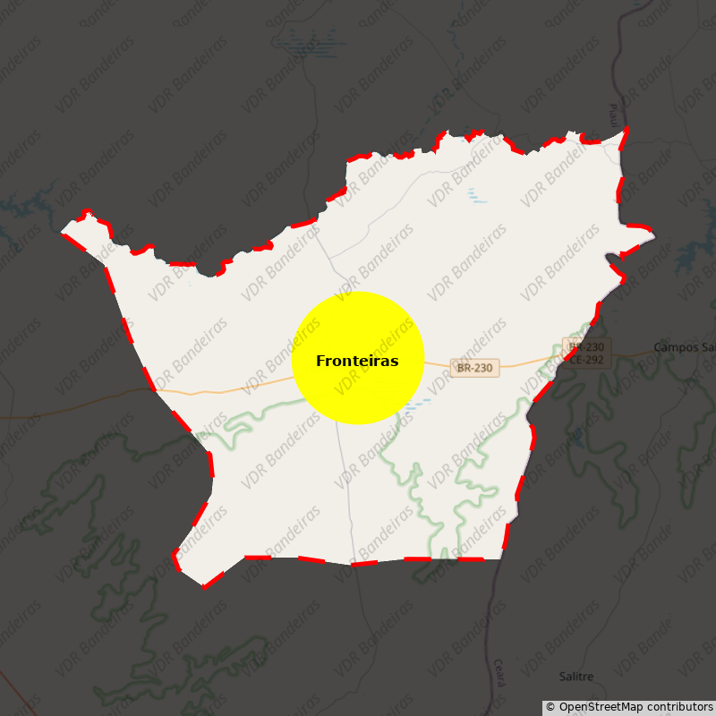 Imagem da Bandeira Fronteiras