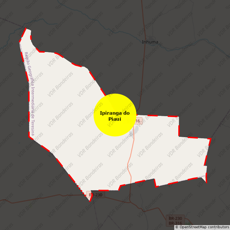 Imagem da Bandeira Ipiranga do Piauí