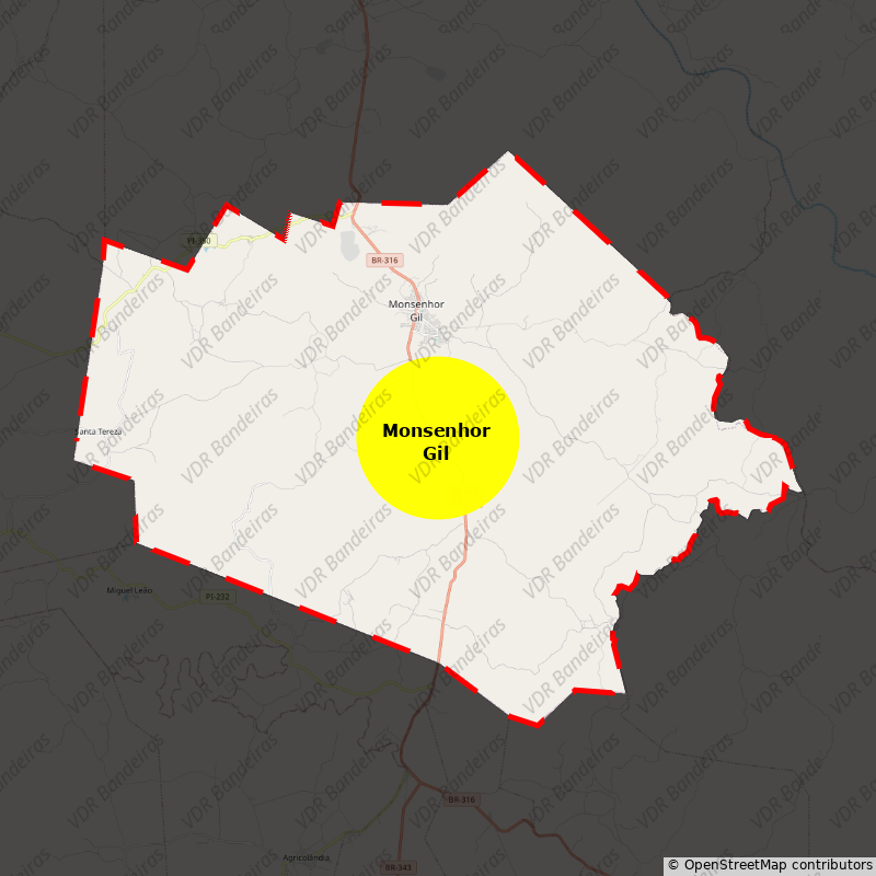 Imagem da Bandeira Monsenhor Gil