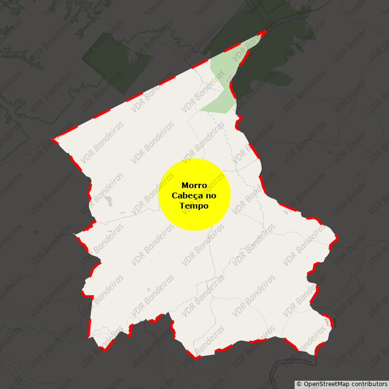 Imagem da Bandeira Morro Cabeça no Tempo