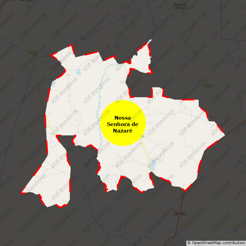 Imagem da Bandeira Nossa Senhora de Nazaré