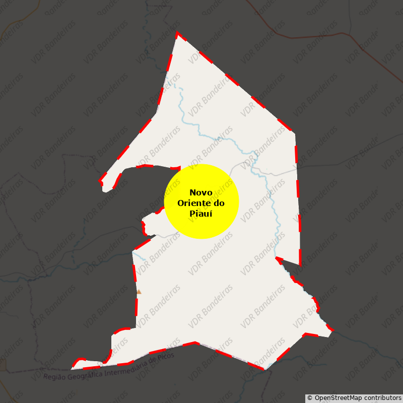 Imagem da Bandeira Novo Oriente do Piauí