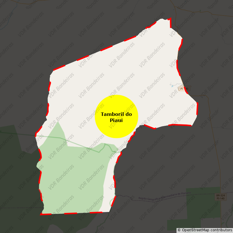 Imagem da Bandeira Tamboril do Piauí