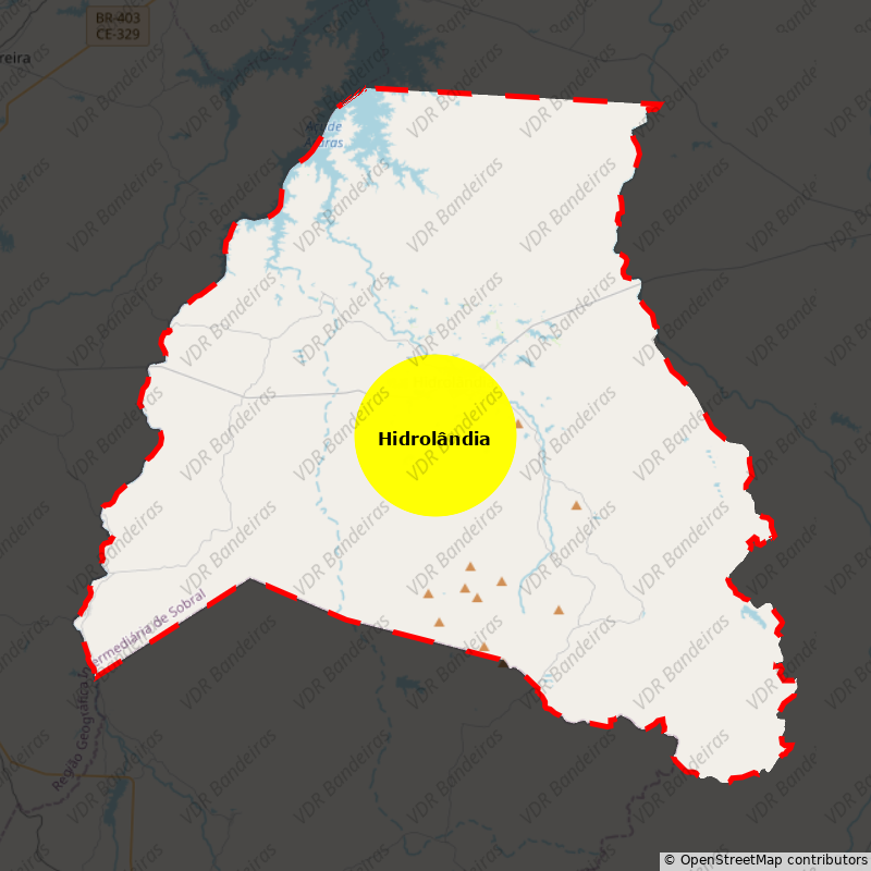 Imagem da Bandeira Hidrolândia