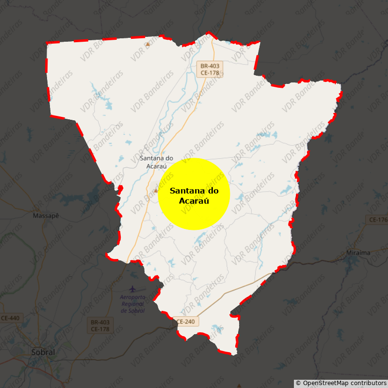 Imagem da Bandeira Santana do Acaraú