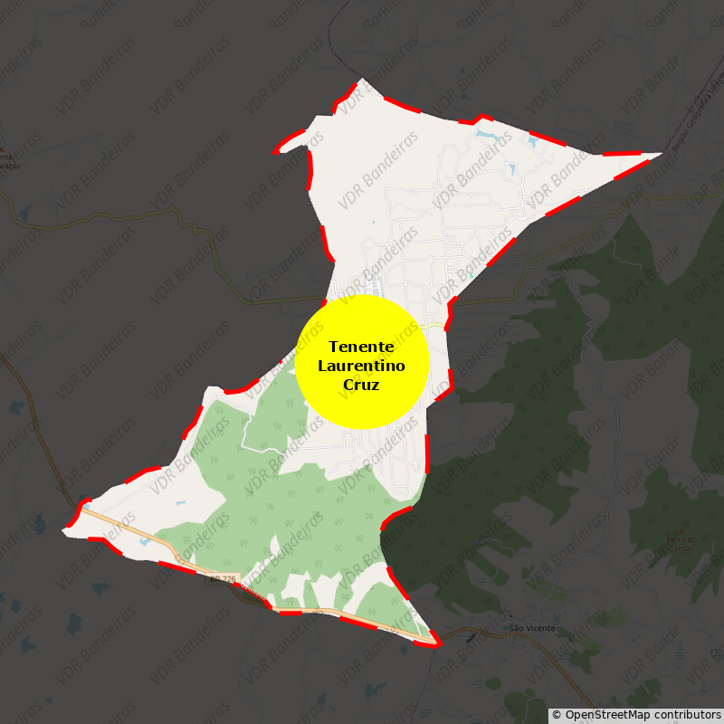 Imagem da Bandeira Tenente Laurentino Cruz
