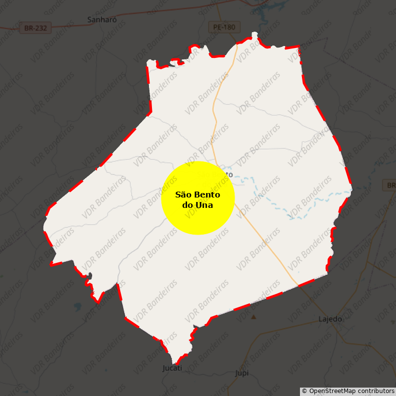 Imagem da Bandeira São Bento do Una