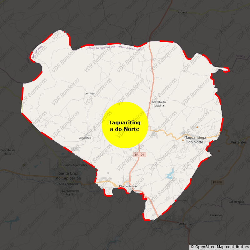 Imagem da Bandeira Taquaritinga do Norte