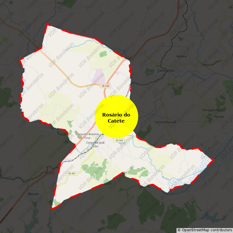 Imagem da Bandeira Rosário do Catete