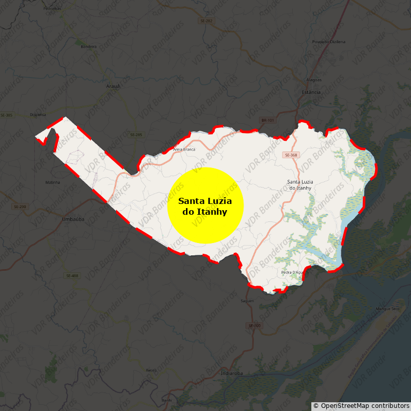 Imagem da Bandeira Santa Luzia do Itanhy