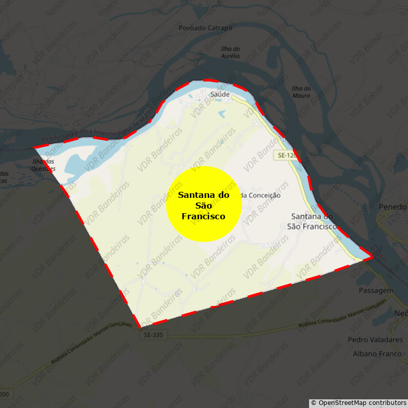 Imagem da Bandeira Santana do São Francisco