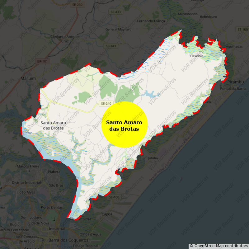 Imagem da Bandeira Santo Amaro das Brotas