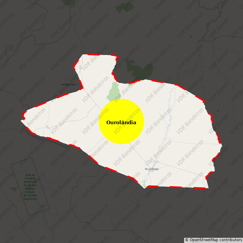 Imagem da Bandeira Ourolândia