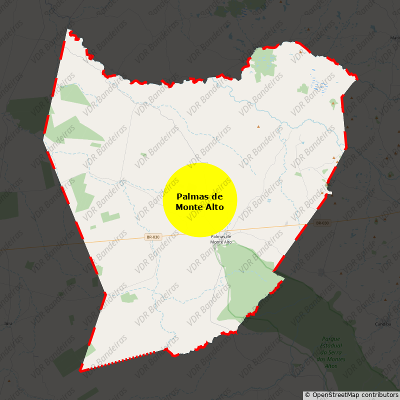 Imagem da Bandeira Palmas de Monte Alto