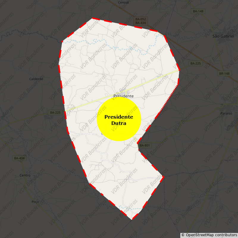 Imagem da Bandeira Presidente Dutra