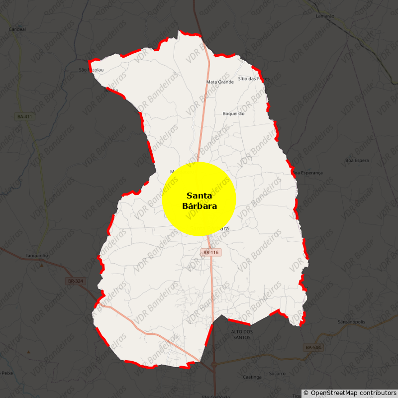 Imagem da Bandeira Santa Bárbara