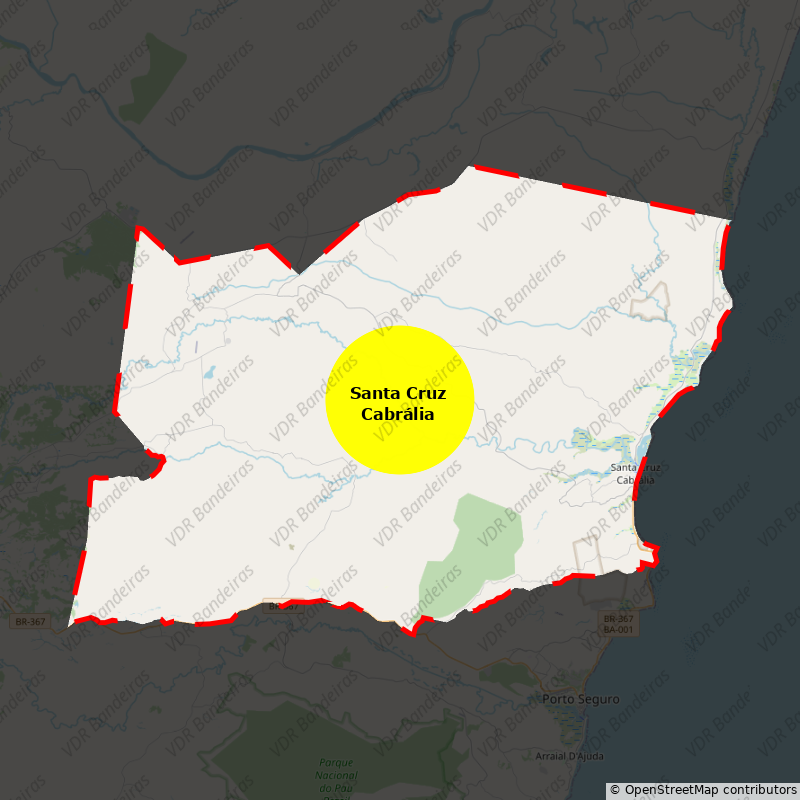 Imagem da Bandeira Santa Cruz Cabrália
